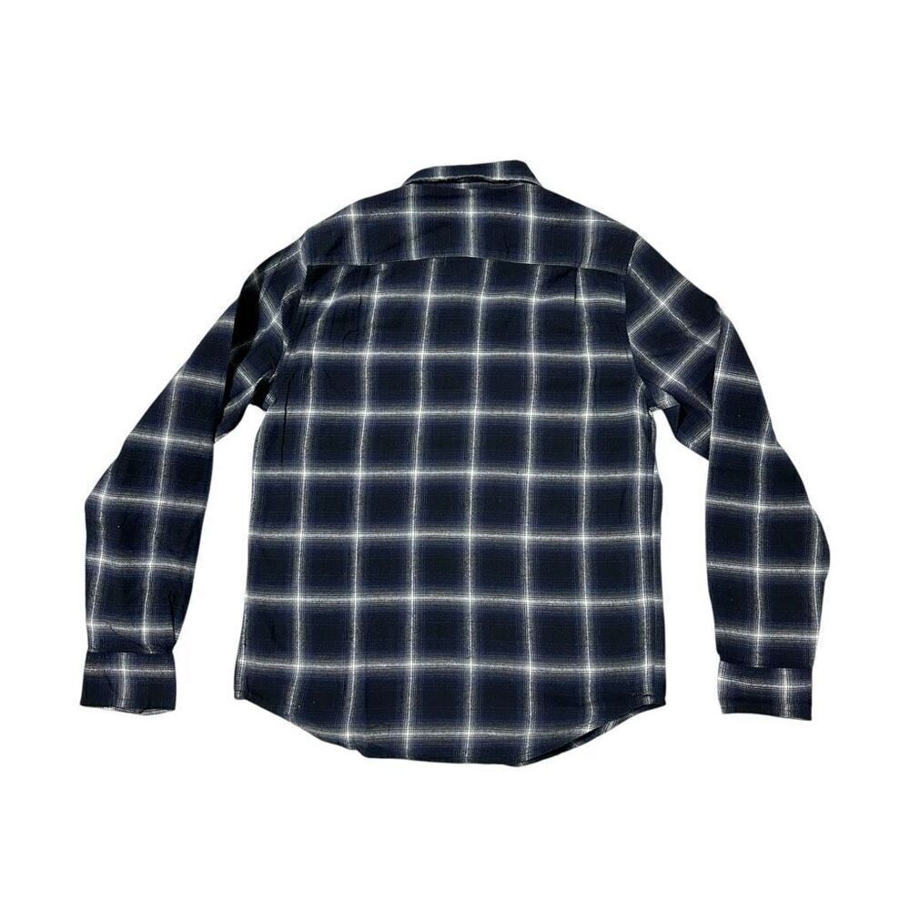 Lucky Brand Men's Flannel Dark Plaid Size Small - Picture 8 of 10